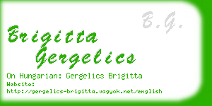 brigitta gergelics business card